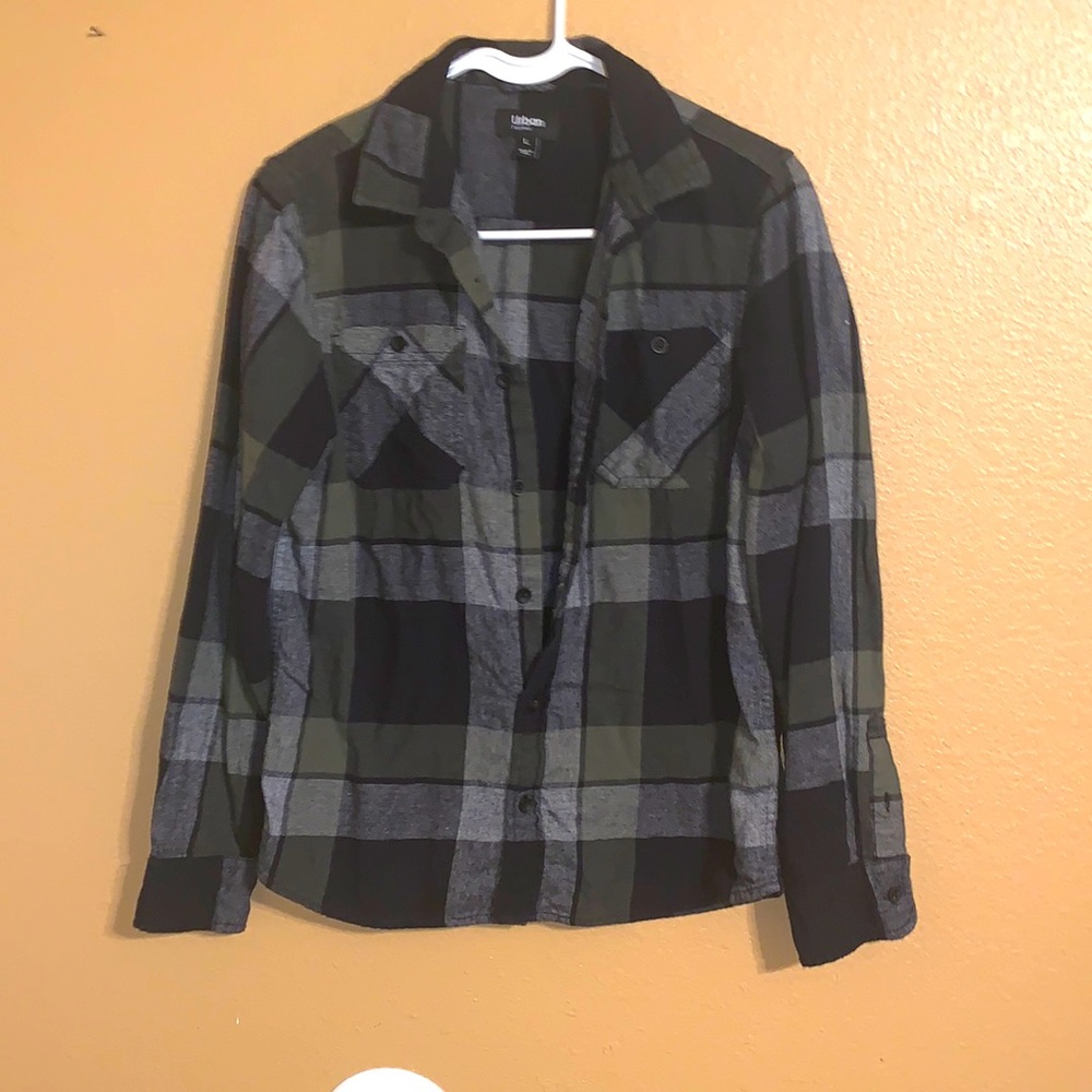 Boys long sleeve flannel shirt